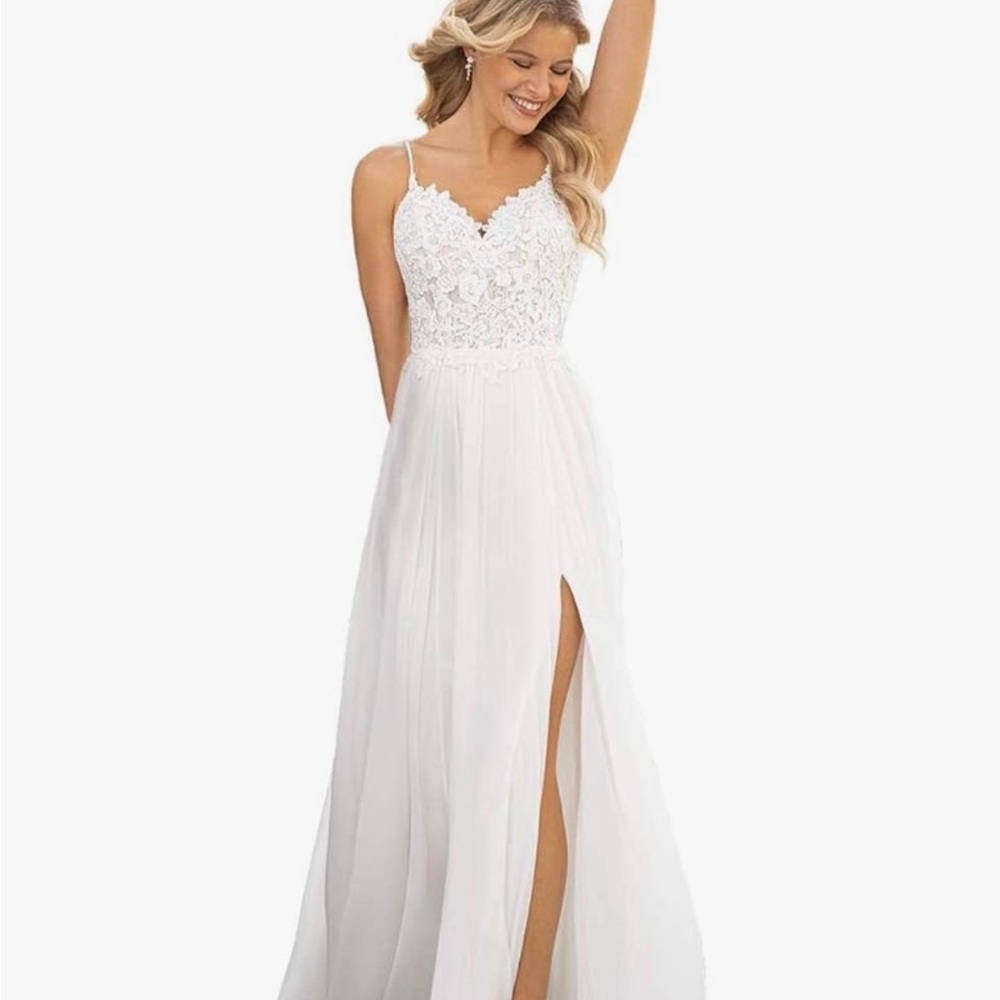 NEW white wedding dress, size 10